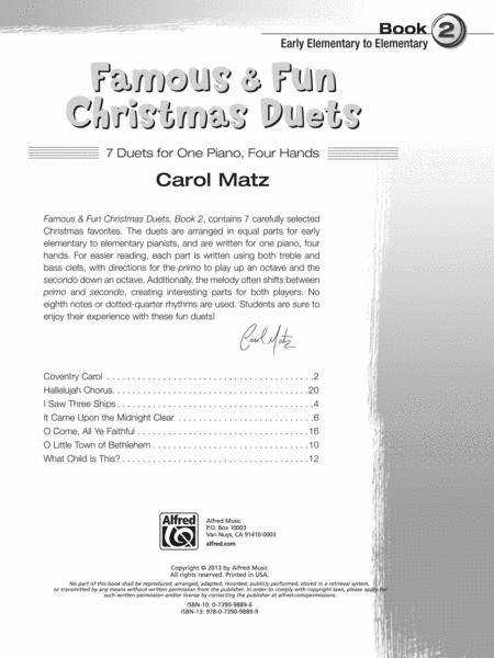 Famous & Fun Christmas Duets Book 2