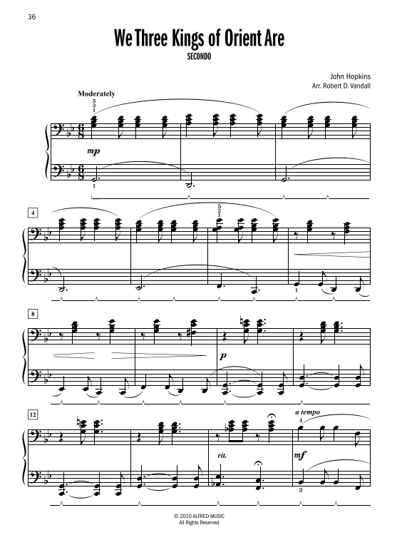 Celebrated Christmas Duets Bk 4