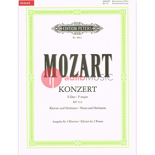 Mozart - Concerto No. 11 F K413 - Piano 2 Pianos 4 Hands - Peters EP8811