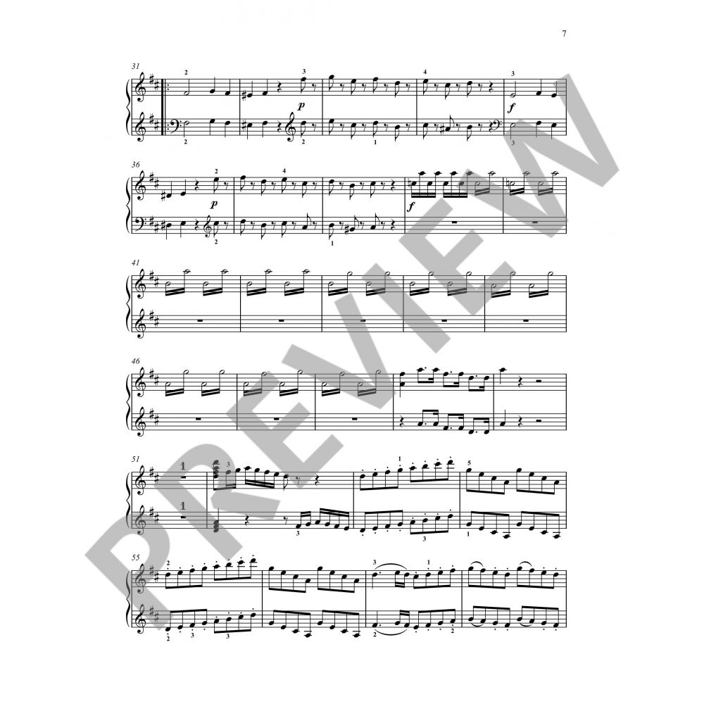 Mozart - Sonata in DMaj K381 - 1 Piano/4 Hands Schott ED01015