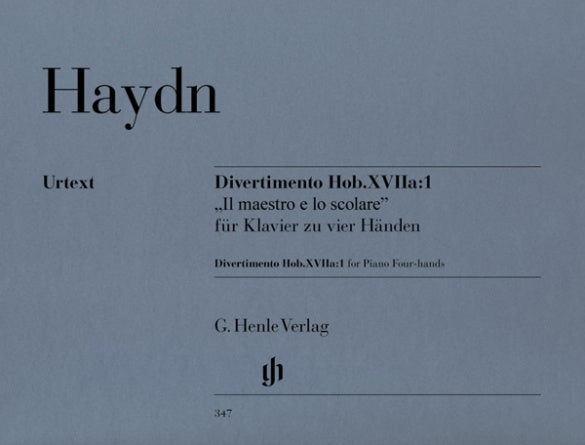 Haydn - Divertimento Maestro e Lo Scolare - Piano Duet Henle HN347