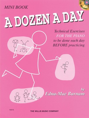 A DOZEN A DAY - PIANO - MINI BOOK + CD - WILLIS MUSIC 406472