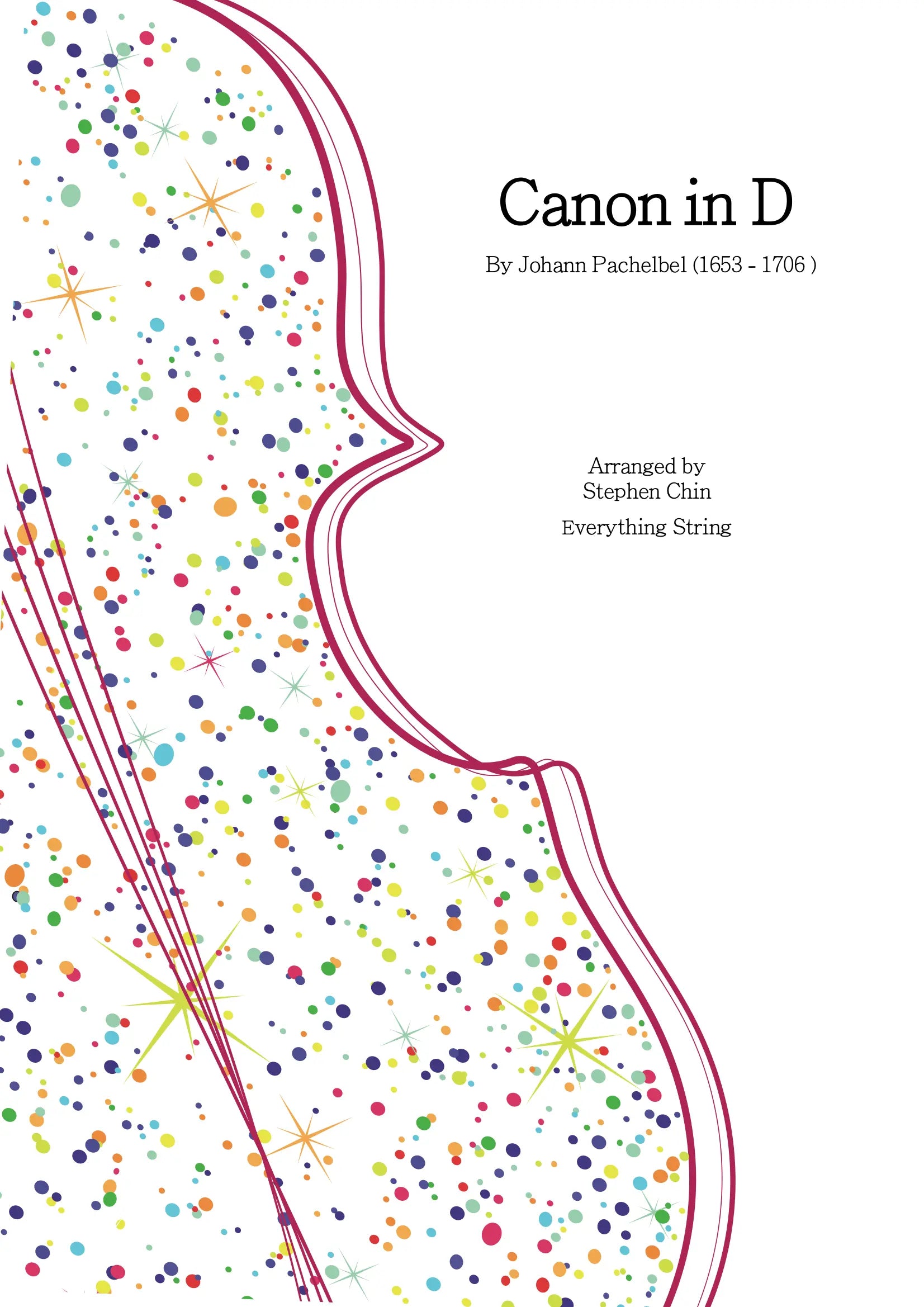 Pachelbel - Canon in Dmaj - Arr. Stephen Chin - String Orchestra Conductor Score & Parts