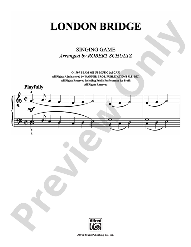 London Bridge - Arr. Robert Schultz (DSM-PS-0007006) - Easy Piano (Digital Download)