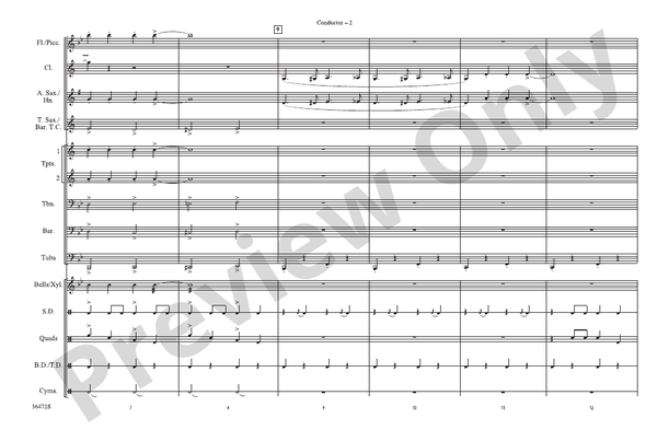 Cartoon Capers – Marching Band Conductor Score & Parts (Digital Download)