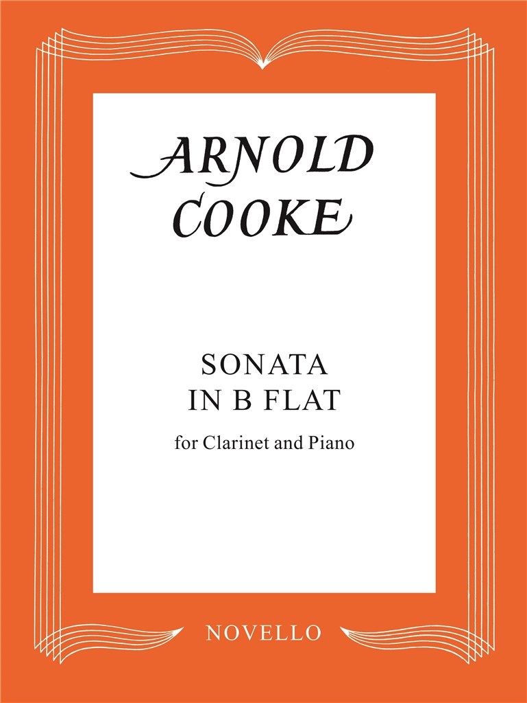 Cooke - Sonata in BbMaj - Clarinet/Piano Accompaniment Novello NOV120130