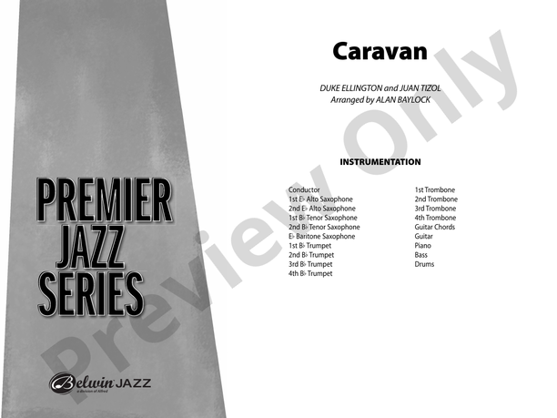 Caravan (Arr. Alan Baylock) - Jazz Ensemble Conductor Score & Parts(Digital Download)