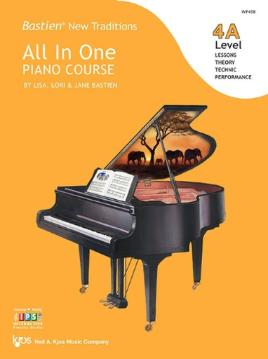 Bastien New Traditions All-In-One Piano Course Level 4A - Piano by Bastien Kjos WP458