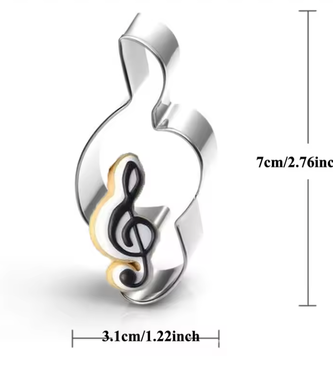 Cookie Cutter Treble Clef