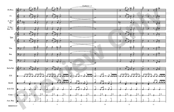 What'd I Say – Marching Band Conductor Score & Parts (Digital Download)