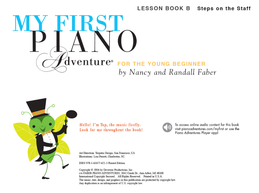 My First Piano Adventure Lesson Book B - Piano/Online Audio Access by Faber/Faber Hal Leonard 420261