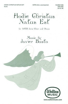 Hodie Christus natus est - Javier Busto - SATB divisi Walton Music Choral Score Octavo