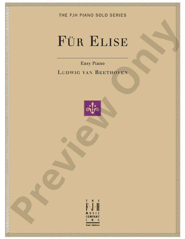 Beethoven - Fur Elise - DSM-DPS1006 - Piano (Digital Download)
