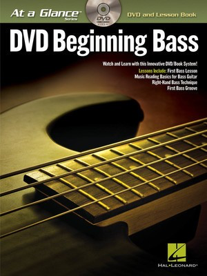 Beginning Bass - At a Glance - DVD/Book Pack - Bass Guitar Hal Leonard Bass TAB /DVD