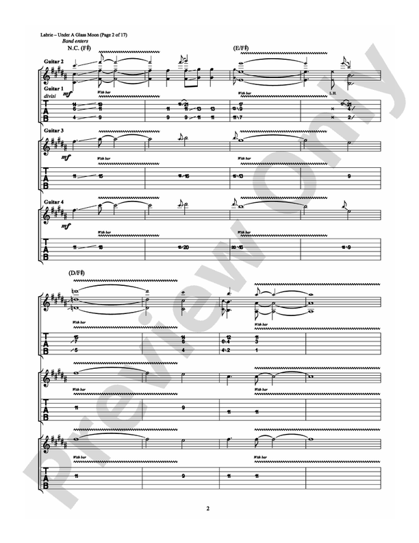 Under a Glass Moon - Guitar TAB (Digital Download)