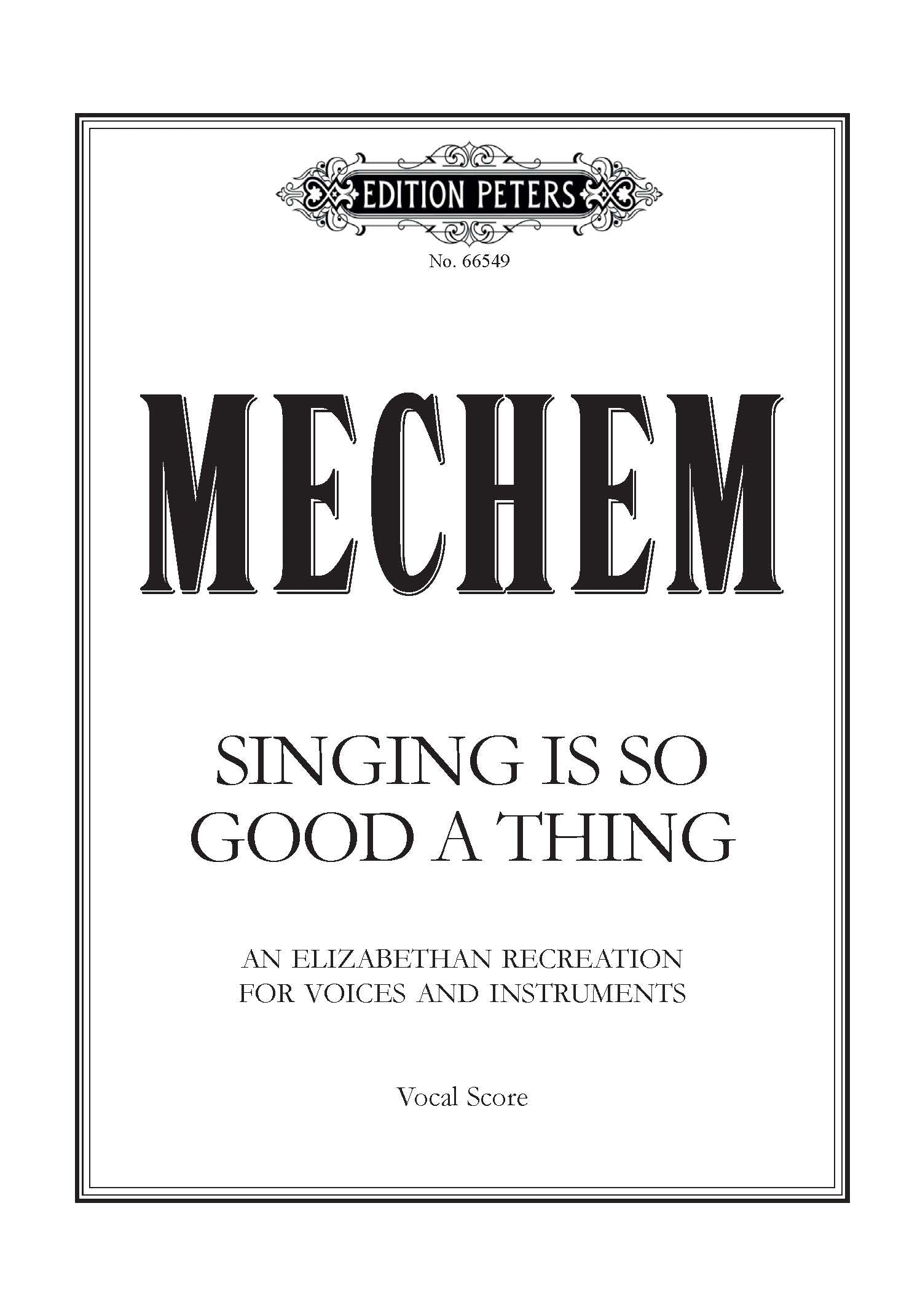 Singing Is So Good A Thing - Piano/SATB Choral Octavo (Digital Download)