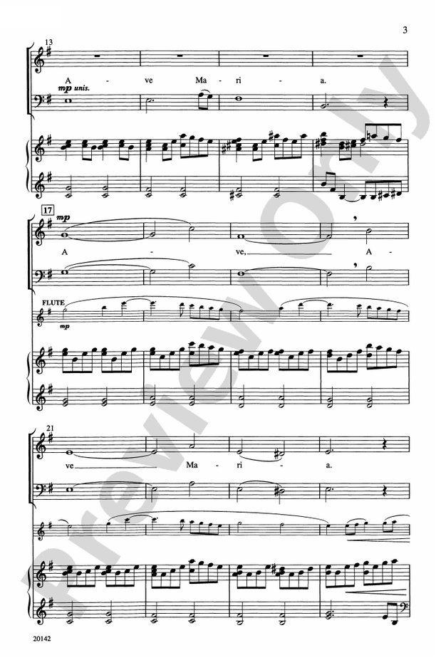 Ave Maria - Arr. Patrick M. Liebergen – SATB Choral Octavo (Digital Download)