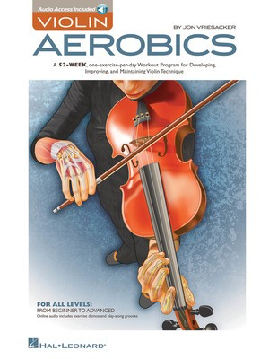 Violin Aerobics - Violin Jon Vriesacker Hal Leonard Sftcvr/Online Audio