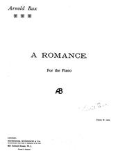 Bax - A Romance - Piano Solo (Digital Download)