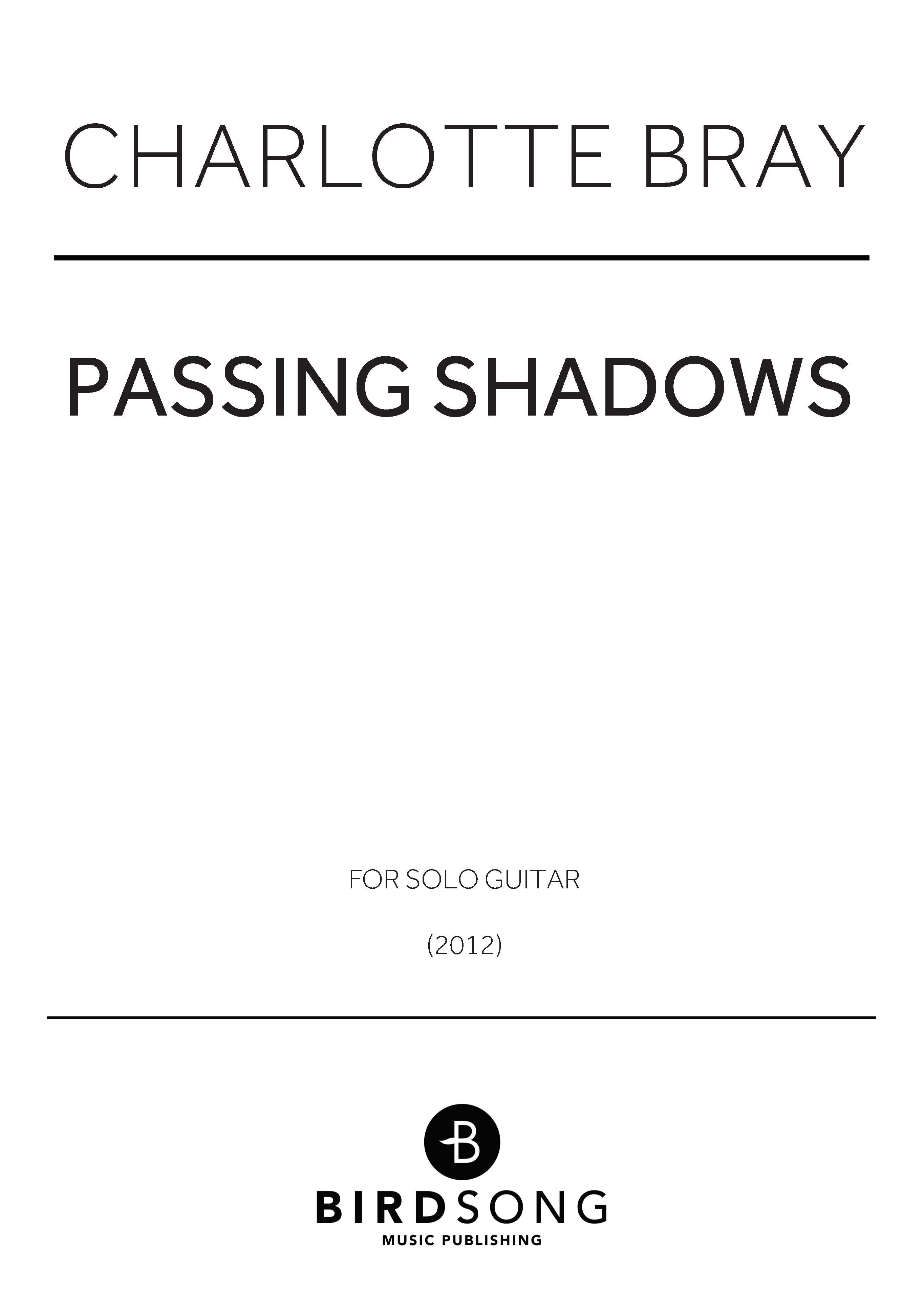 Passing Shadows - Charlotte Bray - Guitar (Digital Download)