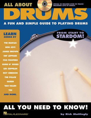 All About Drums - A Fun and Simple Guide to Playing Drums - Drums Rick Mattingly Hal Leonard Drum Notation /CD