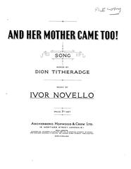 And Her Mother Came Too! - Vocal/Piano (Digital Download)