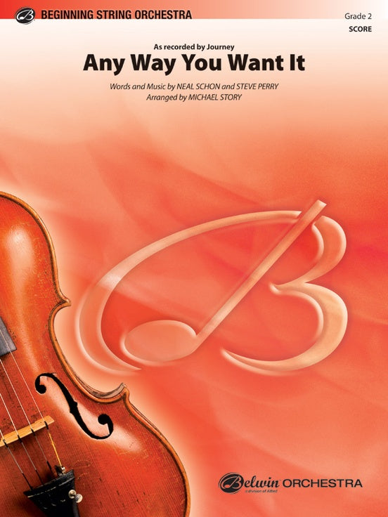Any Way You Want It - String Orchestra Conductor Score & Parts (Digital Download)