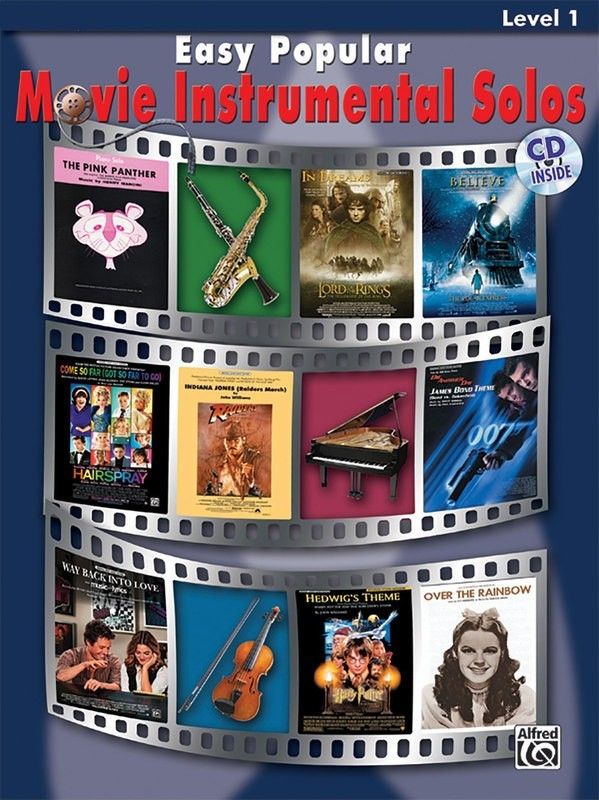 Easy Popular Movie Inst Solos Flute Bk/CD