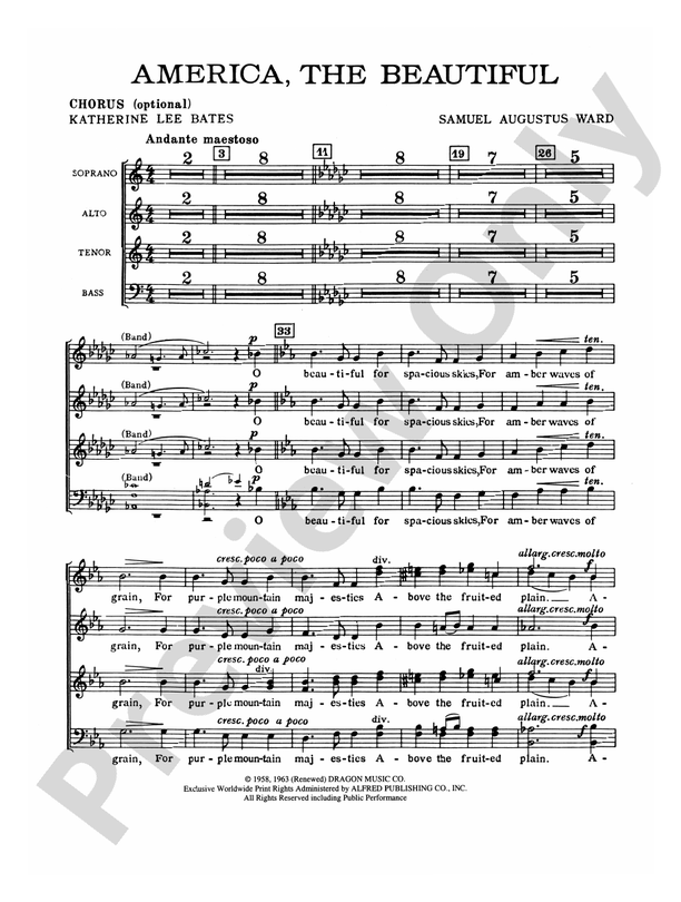 America the Beautiful - SATB Choral Octavo (Digital Download)