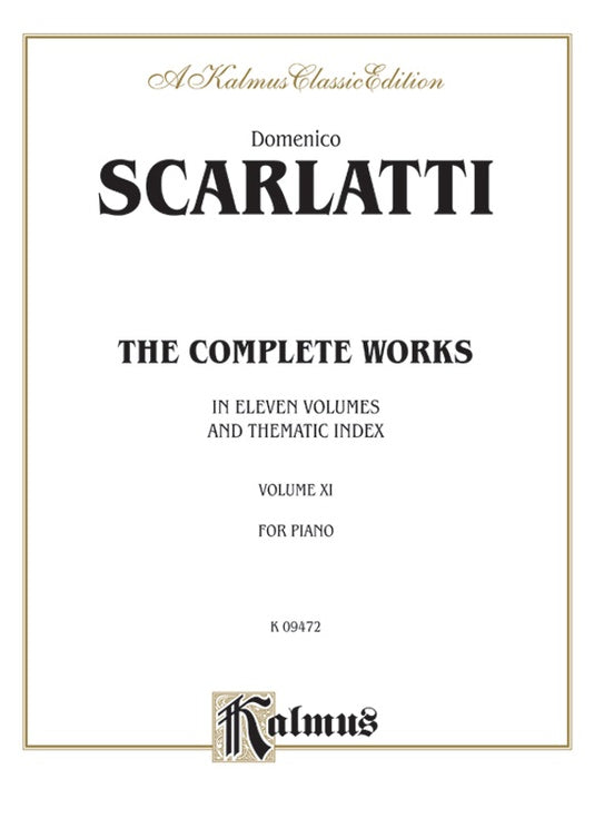 Scarlatti - The Complete Works, Volume XI - Piano Solo (Digital Download)