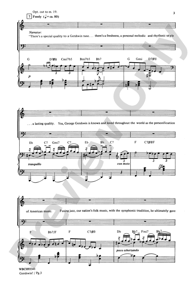 Gershwin! A Concert Panorama – SATB Choral Octavo (Digital Download)