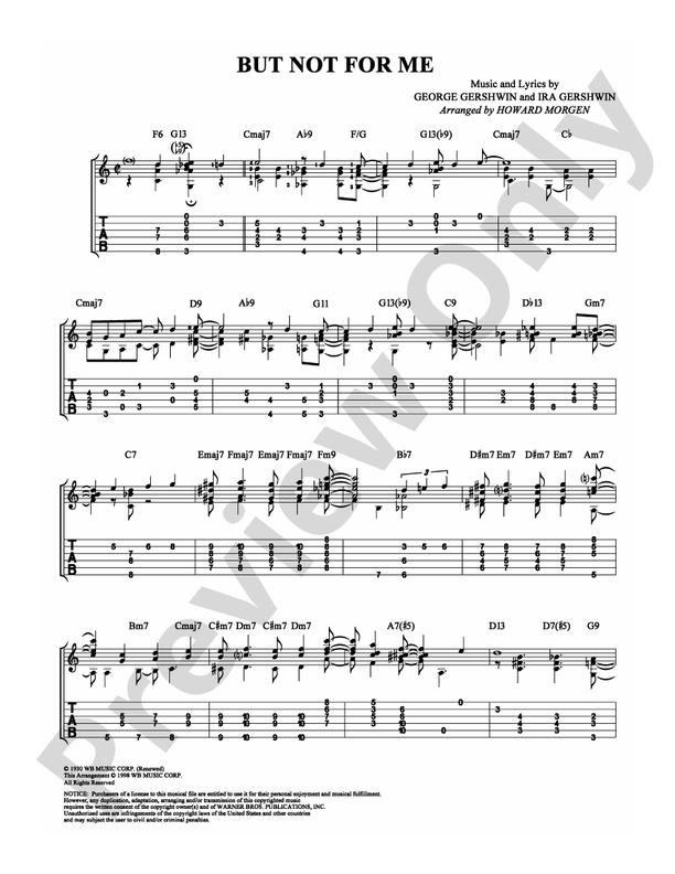 But Not for Me - Guitar TAB (Digital Download)