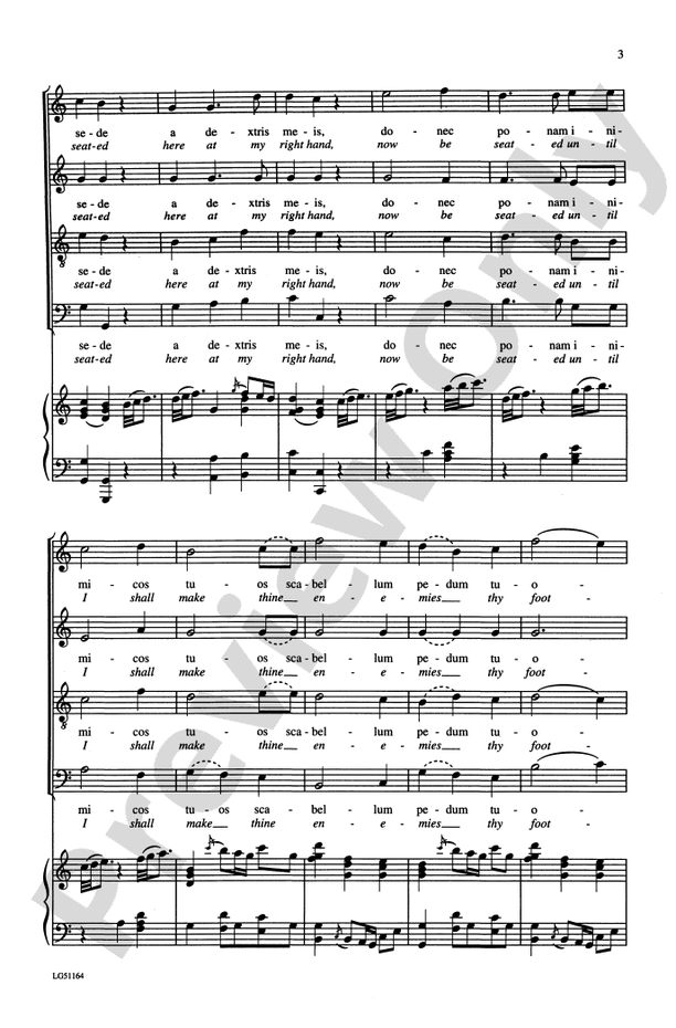 Dixit Dominus, K. 399 – SATB Choral Octavo (Digital Download)