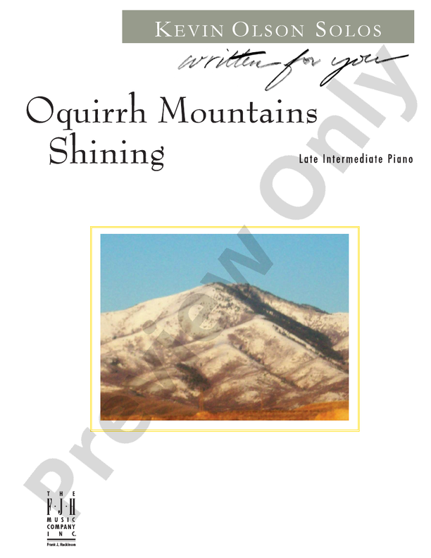 Oquirrh Mountains Shining - Piano (Digital Download)