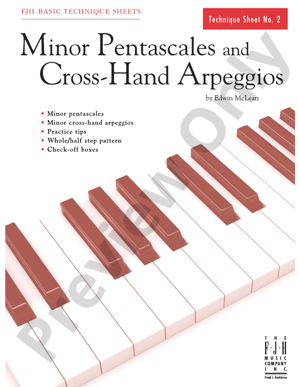 Minor Pentascales and Cross-Hand Arpeggios - Piano (Digital Download)