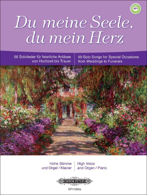 My Heart My Soul Solo Songs - High Voice - Various - Edition Peters Vocal Score EP11202A