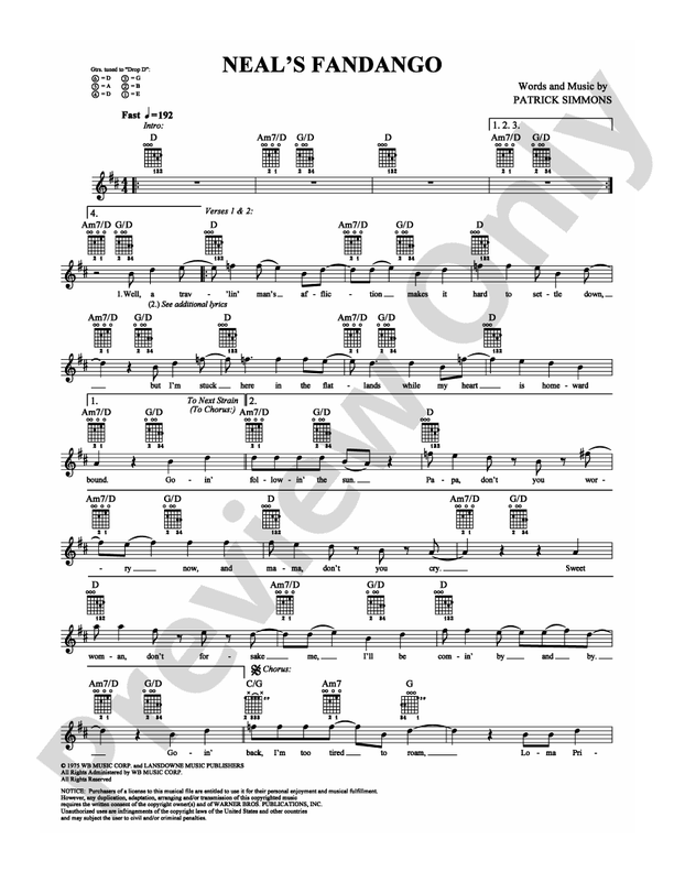 Neal's Fandango - Easy Guitar (Digital Download)