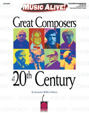 Great Composers of the 20th Century - Jacqueline Wollan Gibbons - Jacqueline Wollan Gibbons Cherry Lane Music Listening CD /CD