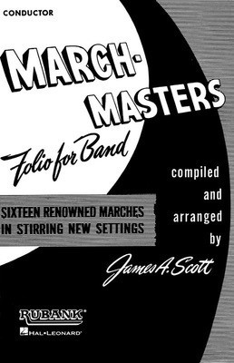 March Masters Folio for Band - 1st F Horn (or 1st & 2nd) - Various - French Horn Sheet Music Rubank Publications