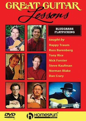 Great Guitar Lessons - Bluegrass Flatpicking - Guitar Homespun Guitar TAB DVD