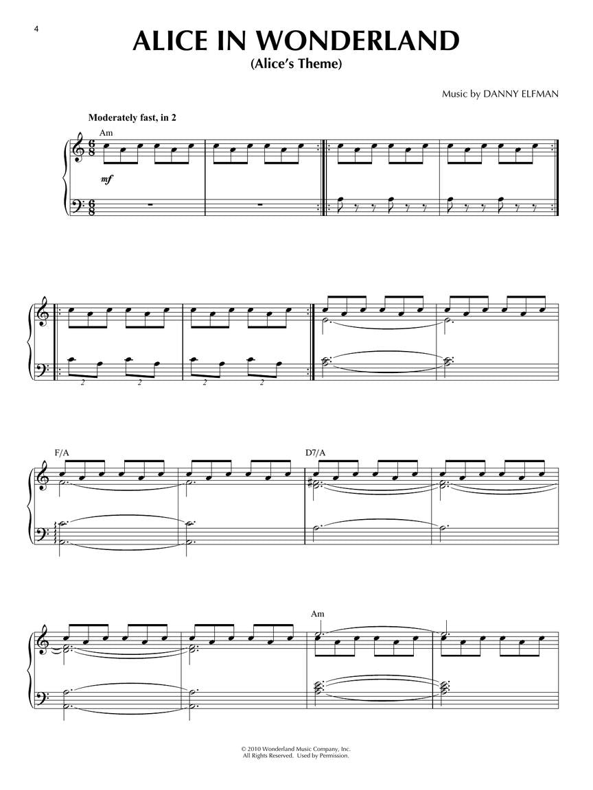 The Movie & TV Music of Danny Elfman - Piano Hal Leonard 194360