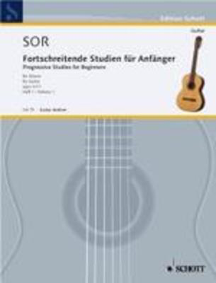 Sor - 24 Progressive Studies Op31 Book 1 - Classical Guitar Schott GA79
