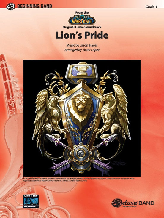 Lion's Pride (from the "World of Warcraft" Original Game Soundtrack) - Concert Band Conductor Score & Parts (Digital Download)