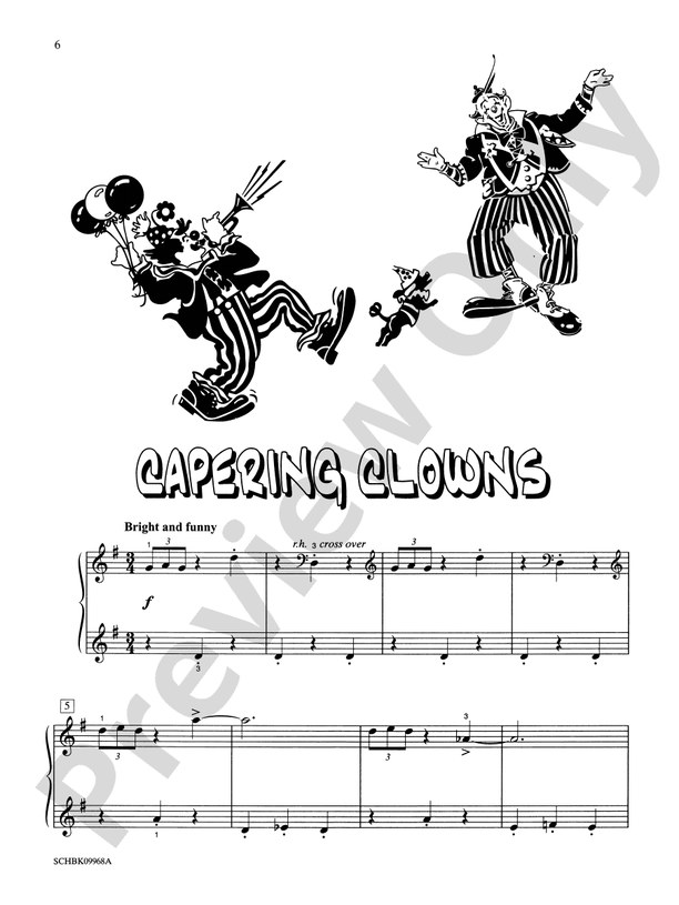 Capering Clowns - Piano Solo (Digital Download)