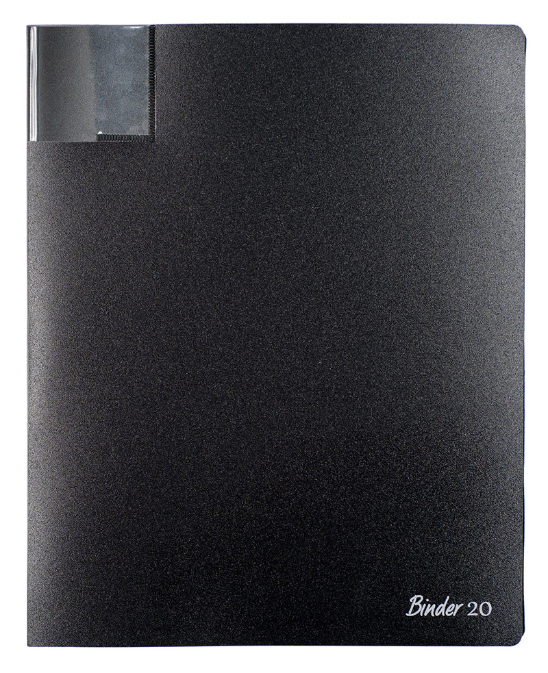 Rondofile - Binder Black Plastic + 20 Refills - Music Display Folder