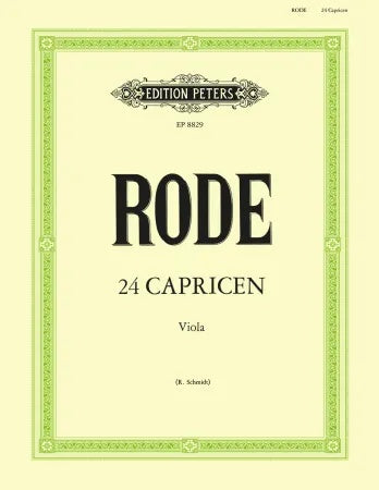 24 Caprices - Viola - Pierre Rode - Peters EP8829