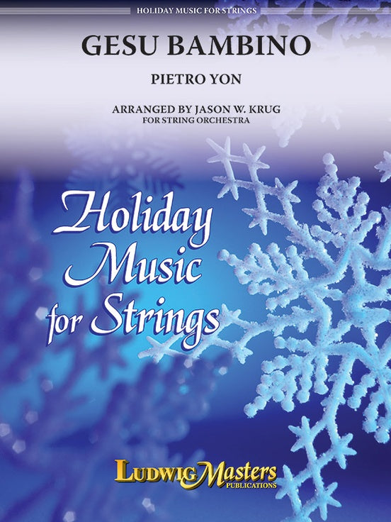 Yon - Gesu Bambino - String Orchestra Grade 3 Score/Parts arranged by Krug Ludwig Masters 50250073