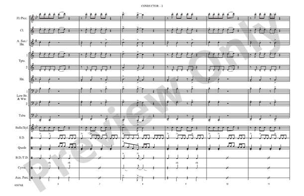 Birthday – Marching Band Conductor Score & Parts (Digital Download)