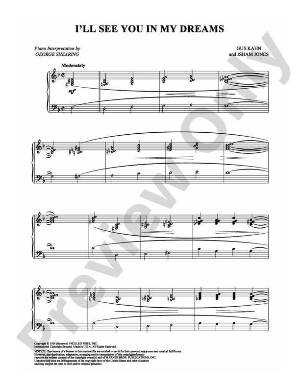 I'll See You in My Dreams - DSM-PS-0002637 - Piano (Digital Download)