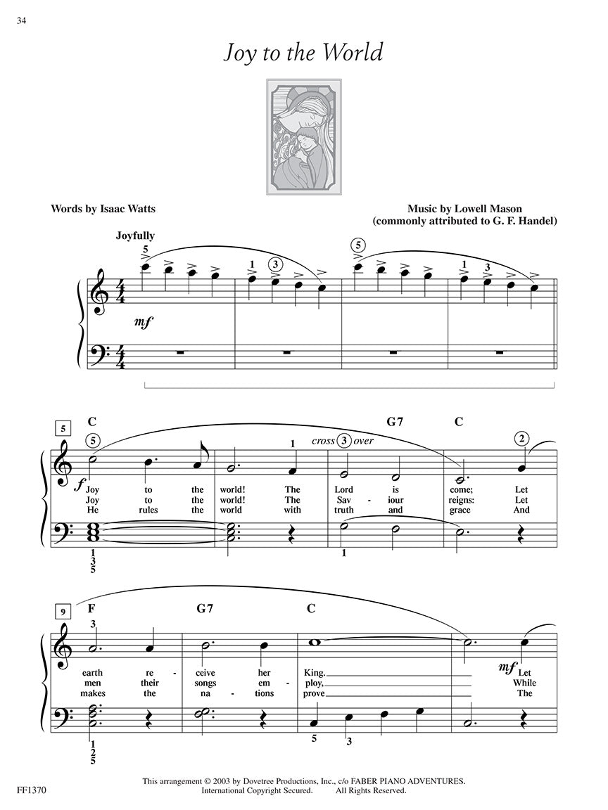 Adult Piano Adventures Christmas Book 1 - Book/OLA - Faber Piano Adventures